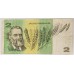 AUSTRALIA 1985 . TWO 2 DOLLARS BANKNOTE . JOHNSTON/FRASER . ERROR . MISSING THE BLACK